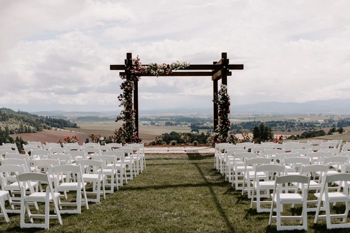 Gorgeous Oregon Farm Wedding with an Edgy Twist | Junebug Weddings