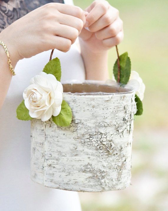 woven flower girl basket