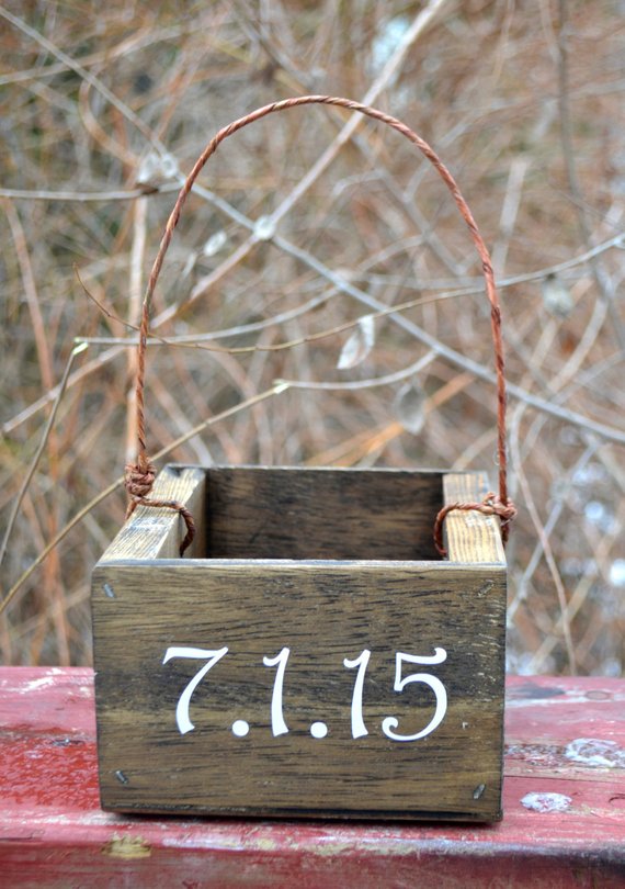 metal flower girl basket