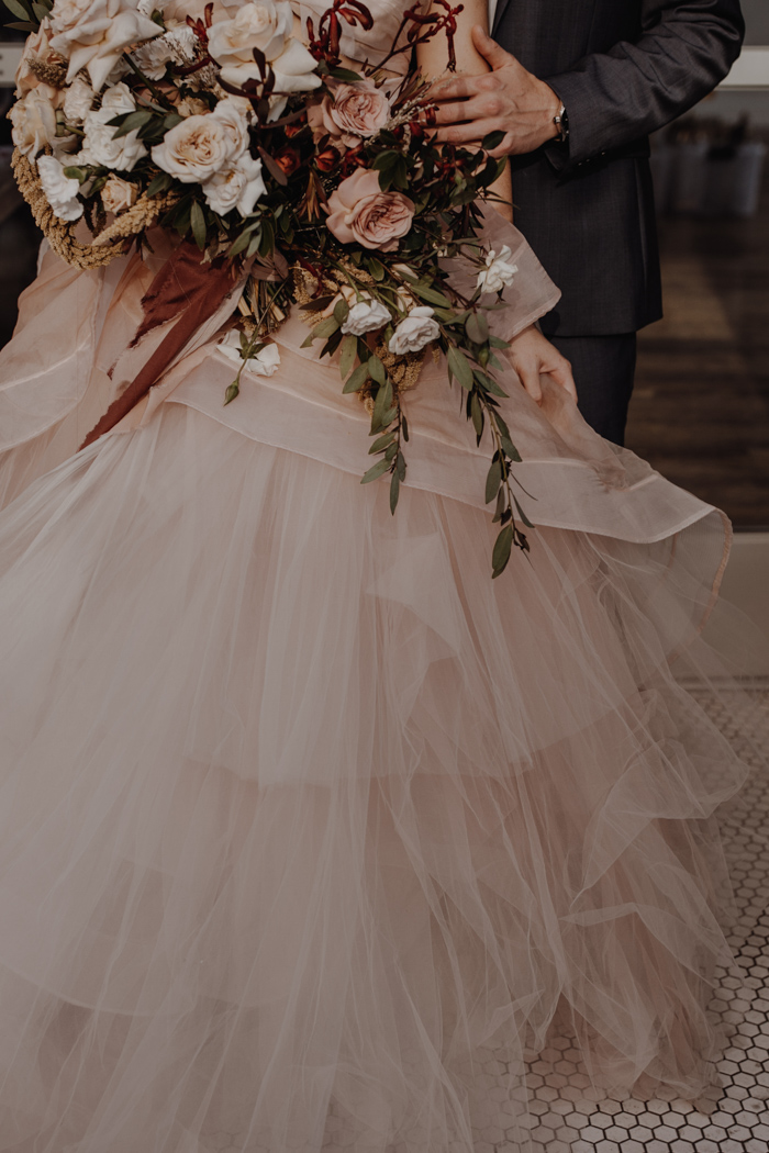 This Blush Portland Wedding Inspiration at The Cleaners at The Ace Came  Right Out of a Modern Fairy Tale