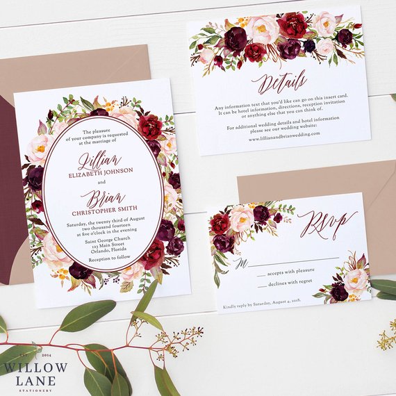 40 Fall Wedding Invitations from Etsy for Your Autumnal Affair ...