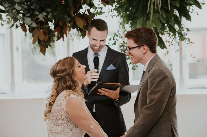 Minimalist Tropical Perth Wedding at The Flour Factory | Junebug Weddings