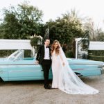 This Retro Glam Bougainvillea Estate Wedding was Inspired by Frank Sinatra and Desert Blooms