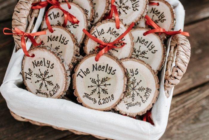 personalized wedding ornament favors