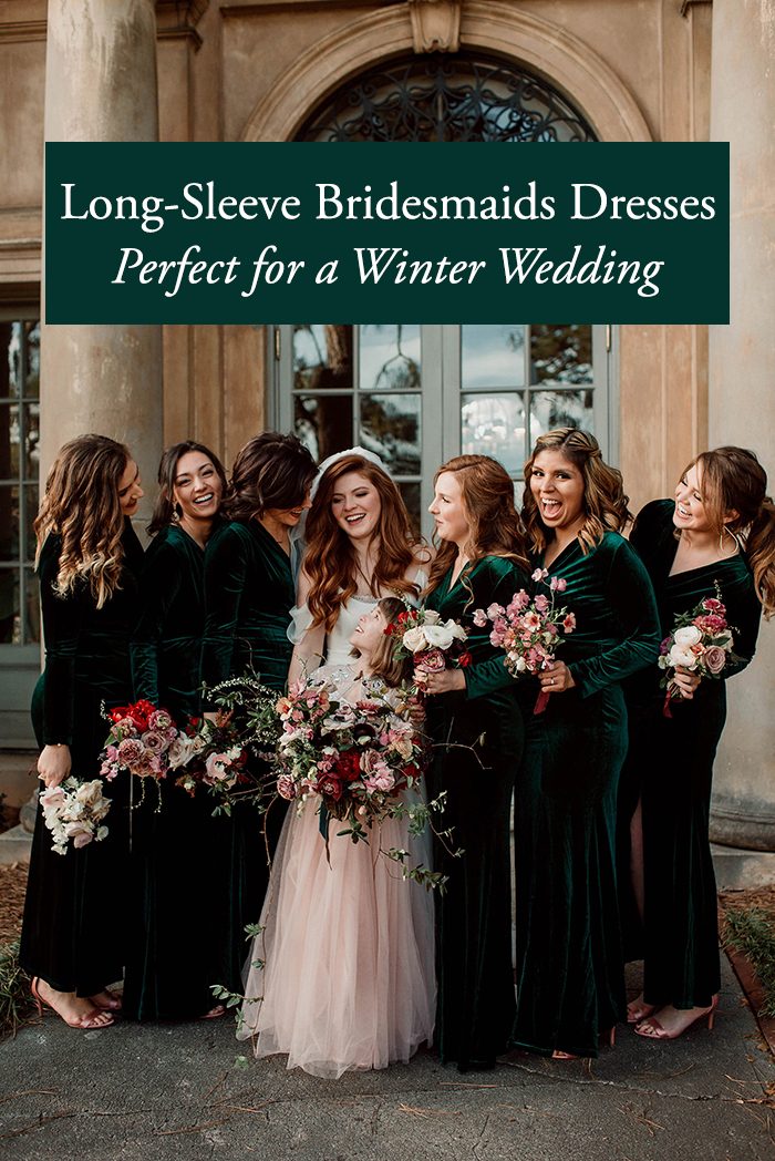 Long Sleeve Winter Bridesmaid Dresses ...