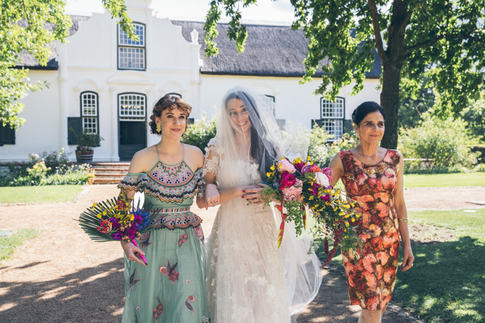 This Cape Town Boschendal Wedding is an Absolute Color Explosion ...