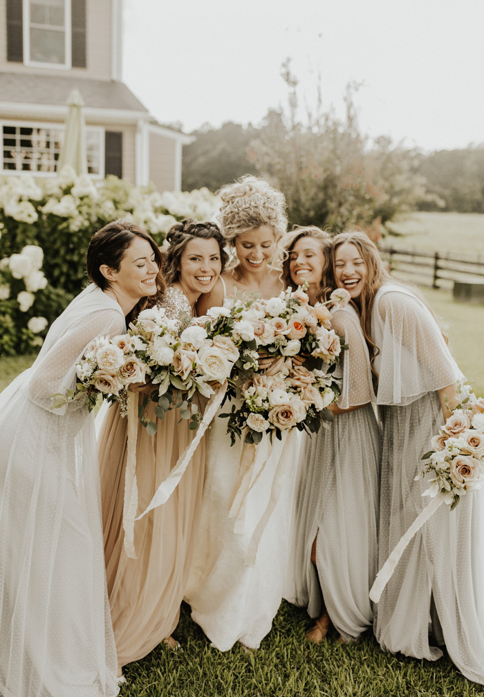 Shabby Chic Inspired Bridesmaid Dresses