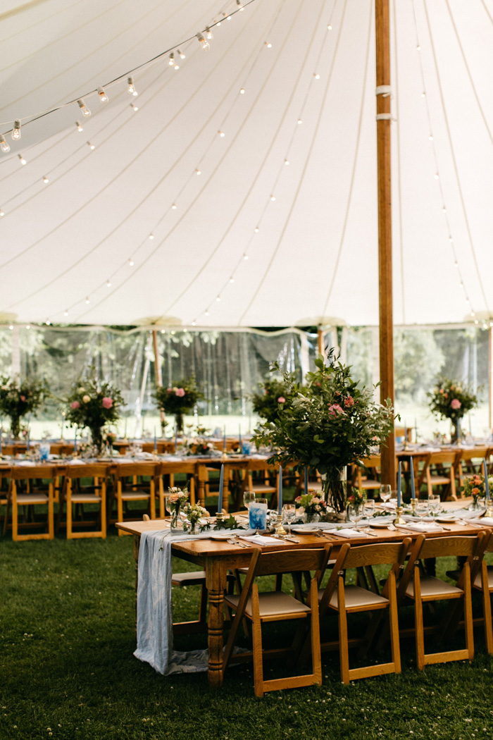 We Love the Blue Watercolor Theme of This DIY Catskills Wedding at The ...