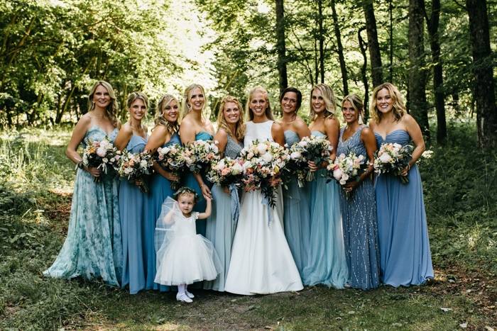 We Love The Blue Watercolor Theme Of This Diy Catskills Wedding At