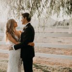 Modern Romantic Saddlerock Ranch Wedding in Shades of Dusty Blue