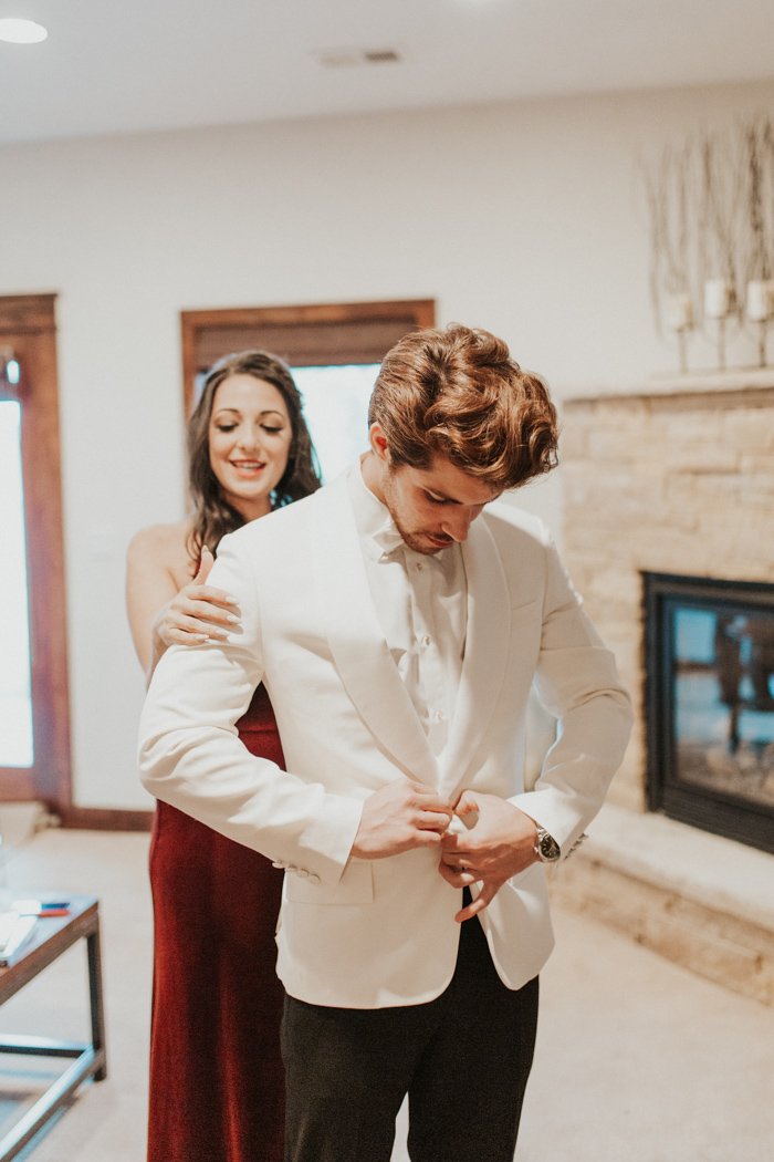 Naturally Elegant Burgundy and Cream Estes Park Wedding at The Stanley