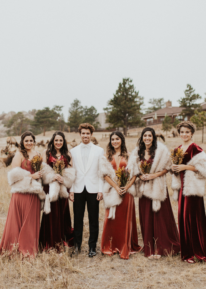 Naturally Elegant Burgundy and Cream Estes Park Wedding at The Stanley