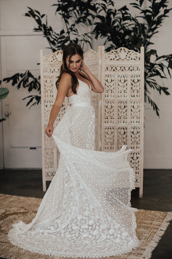 Bohemian Wedding Dress Giveaway with Dreamers & Lovers | Junebug Weddings