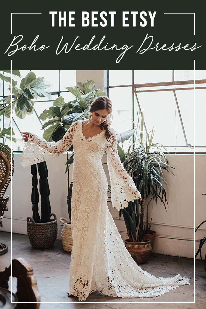 lace kimono wedding dress