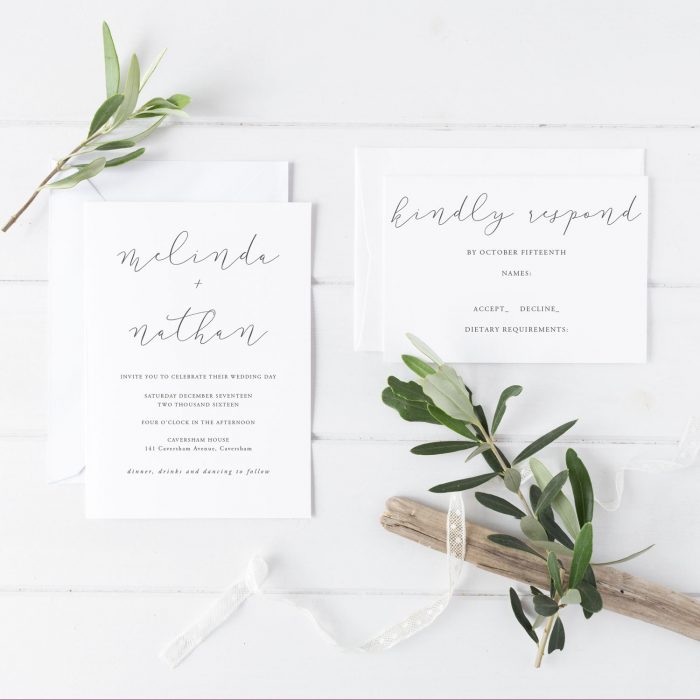 Download 60 Stunning Simple Wedding Invitations On Etsy For The No Frills Couple Junebug Weddings