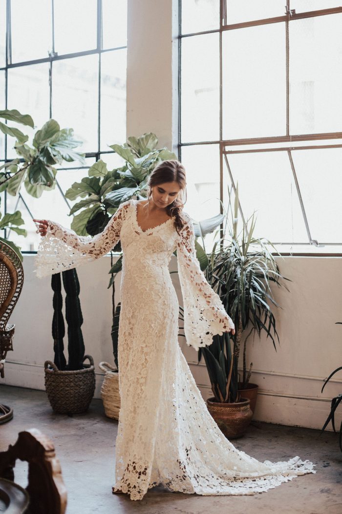 boho cheap wedding dress