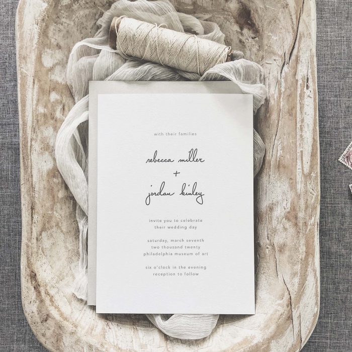 60 Stunning Simple Wedding Invitations on Etsy for the No-Frills ...