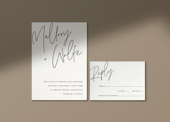 contemporary wedding invitations