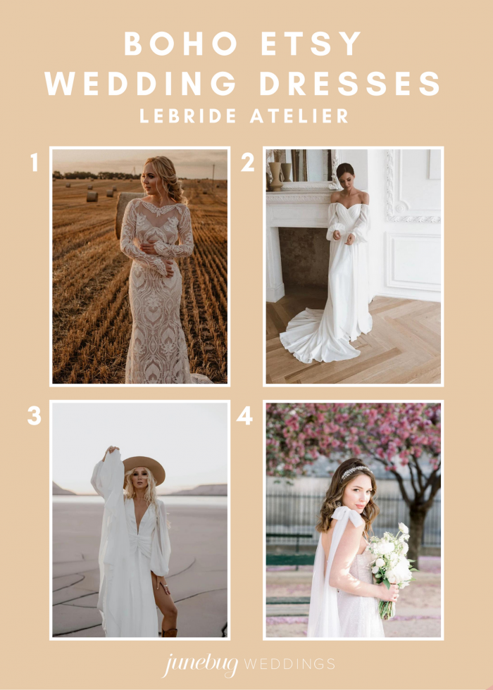 The Best  Bohemian Wedding Dresses