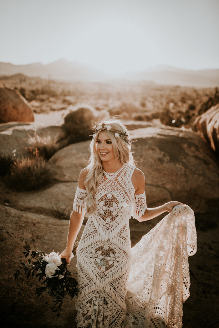 Desert Chic Joshua Tree Wedding at The Ruin Venue Junebug Weddings