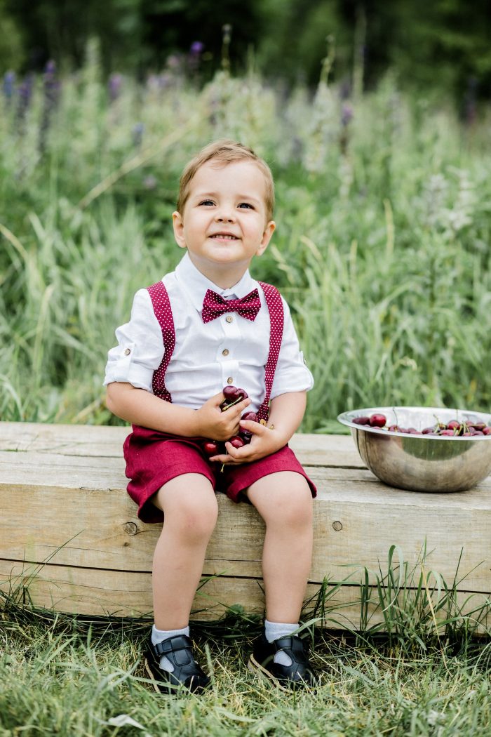 ring bearer outfit burgundy