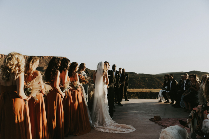 This Desert Glam Wedding at Under Canvas Brought the Boho Flair to