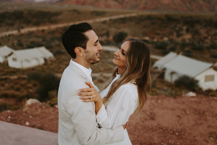 This Desert Glam Wedding at Under Canvas Brought the Boho Flair to Zion  National Park