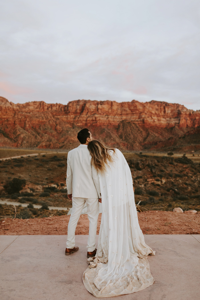 This Desert Glam Wedding at Under Canvas Brought the Boho Flair to Zion  National Park