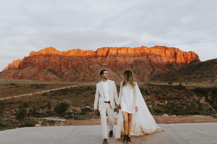 This Desert Glam Wedding at Under Canvas Brought the Boho Flair to