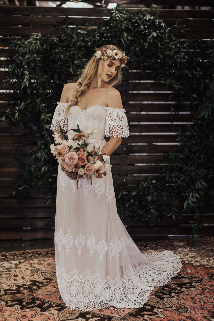 boho elopement dress