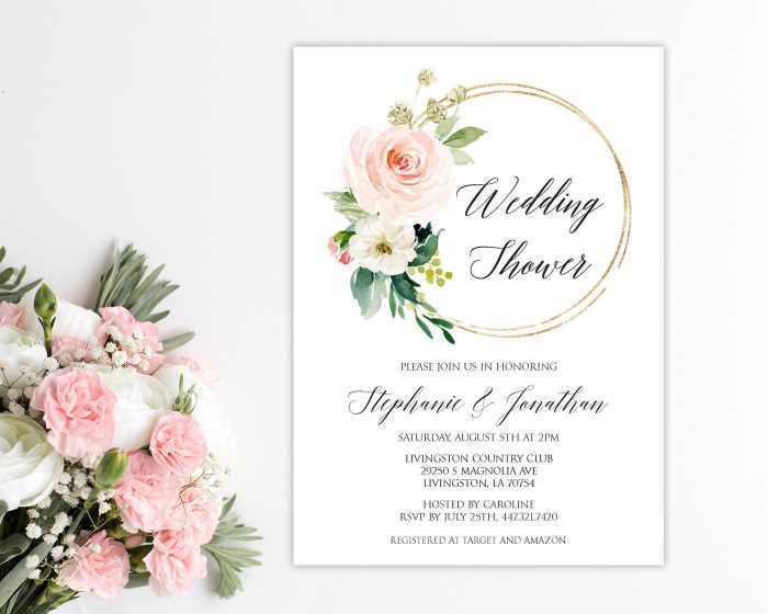 Trendy Bridal Invite Printable Magnolias Bridal Shower invitation Watercolour Floral Bridal Invitation Elegant Bridal Invitation Flowers