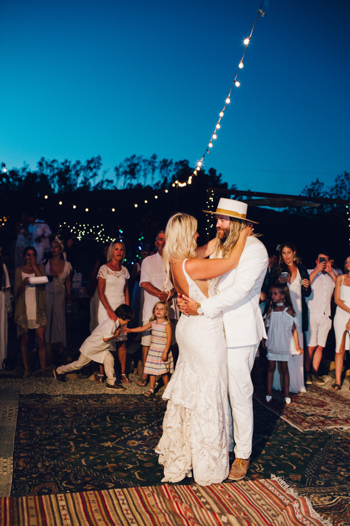 This Couple Played Up the California Desert Hues with an All-White Wedding  at Wolf Feather Honey Farm