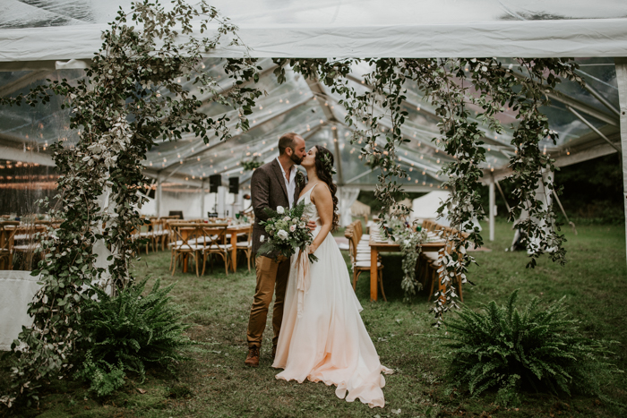 This Glamping Inspired Appalachian Trail Wedding Takes Natural