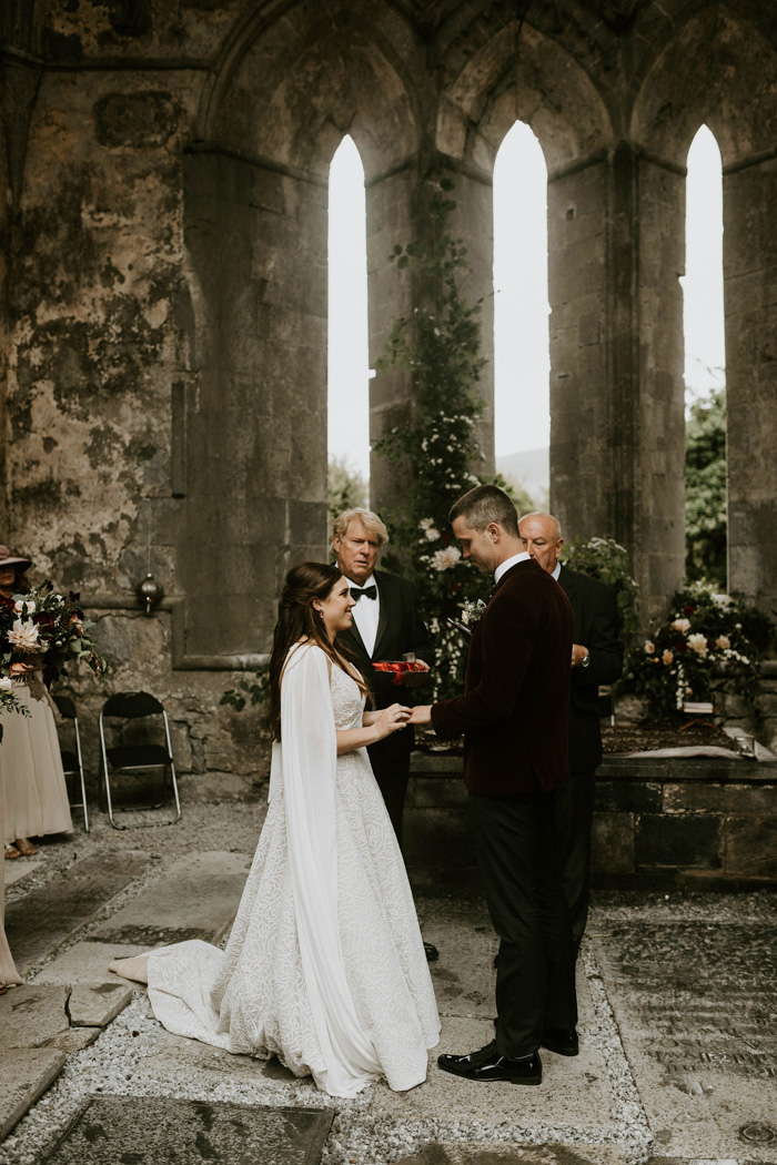 This Intimate Irish Corcomroe Abbey Wedding was Followed by a Windy ...