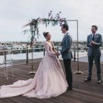 This Whimsical Chic Luminare Melbourne Wedding Features the Paolo Sebastian Blush Gown of Our Dreams
