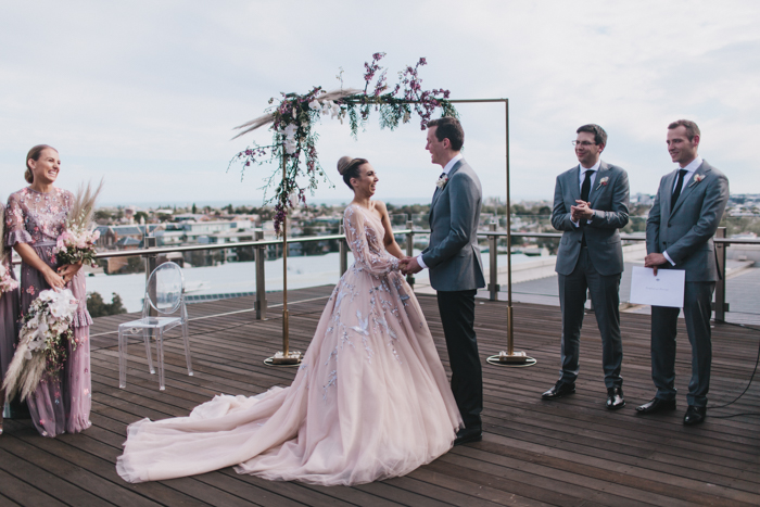 blush gown