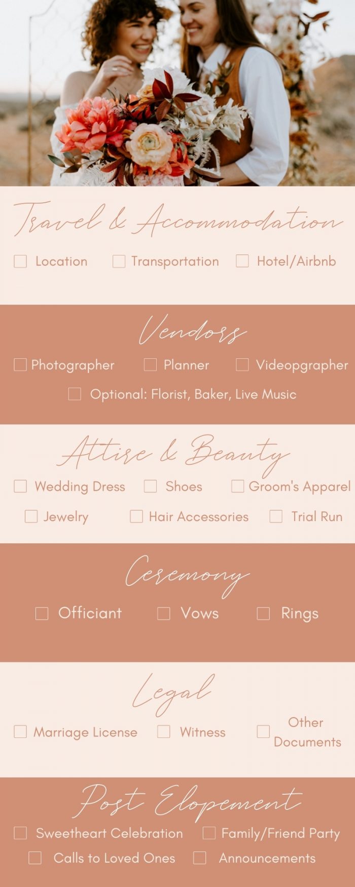 The Ultimate Elopement Planning Checklist