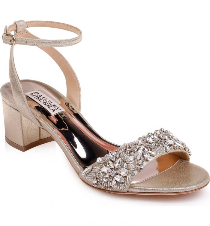 brown wedding sandals