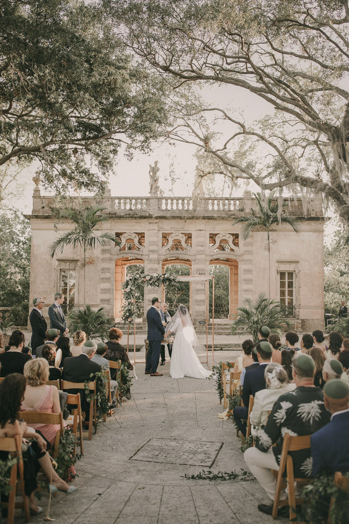 This Lush Vizcaya Museum & Gardens Wedding is Pure EuropeanInspired