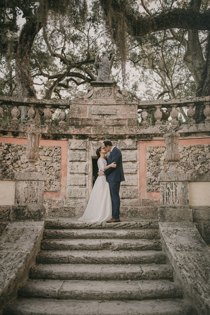 This Lush Vizcaya Museum & Gardens Wedding is Pure EuropeanInspired