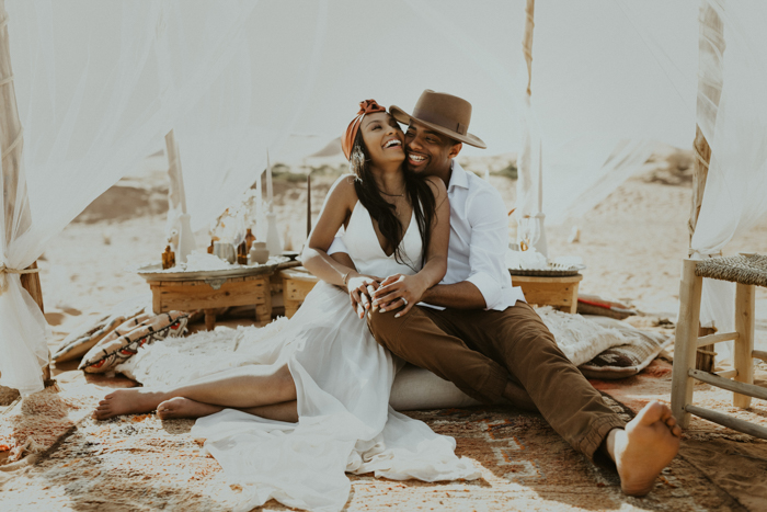 This Sahara Desert Elopement Inspiration is Romantic Moroccan