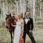 This Uniquely Styled Edwards, Colorado Wedding Includes Luxe Neutrals and Chic Pops of Red