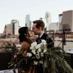 Urban Minneapolis Wedding at The Neu Neu in Black, Evergreen, and Gold