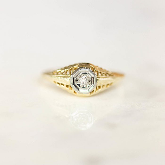 The Best Etsy Shops for Vintage Engagement Rings | Junebug Weddings