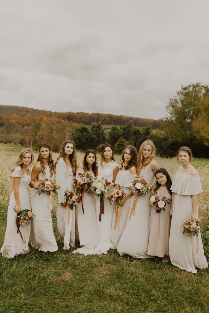 Neutral and Rust Virginia Wedding at The Market at Grelen | Junebug ...