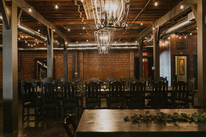 The Bridal Cape in This Tulsa Wedding at The Pearl District Building is ...