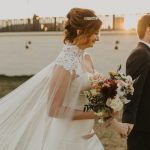 The Bridal Cape in This Tulsa Wedding at The Pearl District Building is EVERYTHING