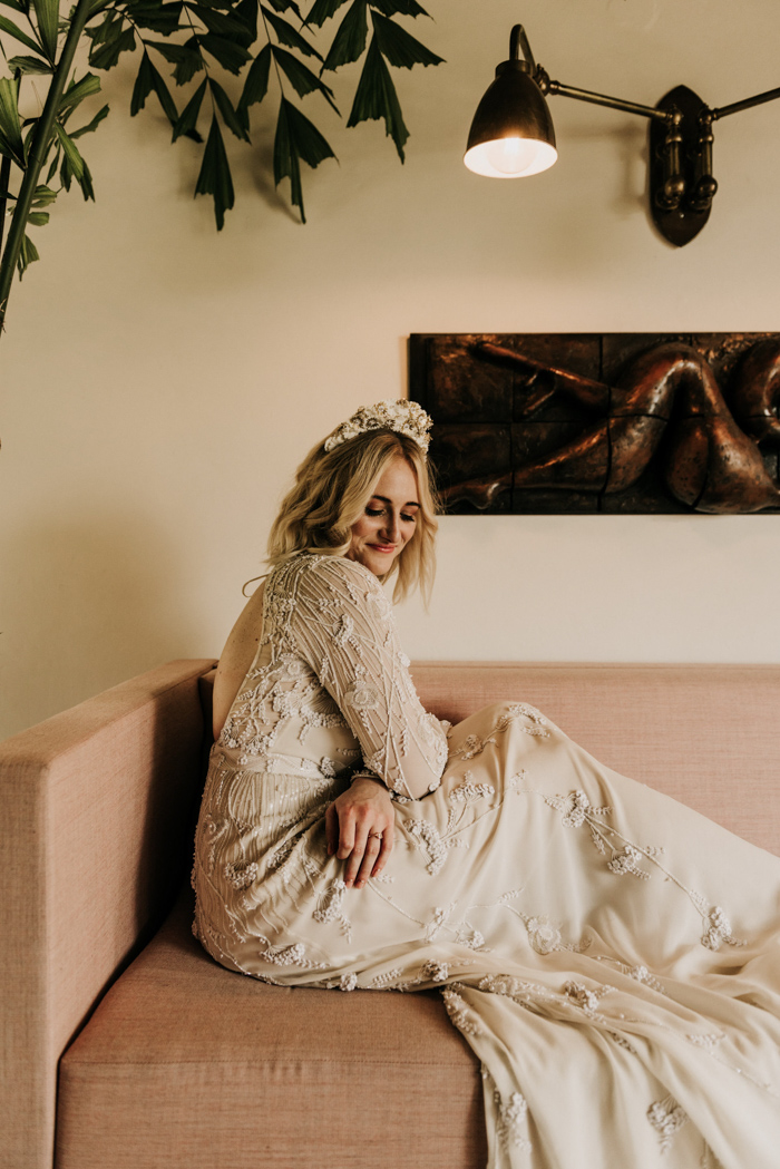 This Wine-Loving Bride and Groom Married in a Rosé Inspired Rose Gold ...