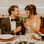 You’d Never Guess This Gorgeous Green and Copper Valentine DTLA Wedding was Inspired by the Green Bay Packers