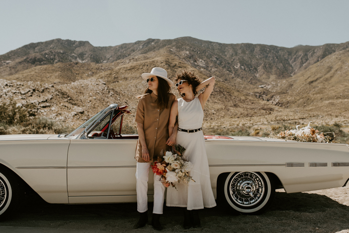 This Thelma and Louise Inspired Same-Sex Elopement is Full of Road Trip  Goals, Desert Vibes, and Southwest Romance